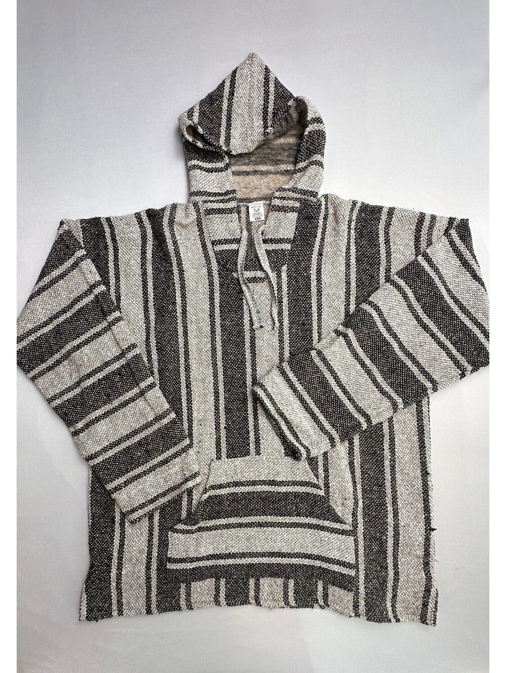Artesanias Aris Men's XXL Baja Hoodie Mexican Poncho NWOT